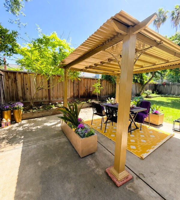Patio after transformation